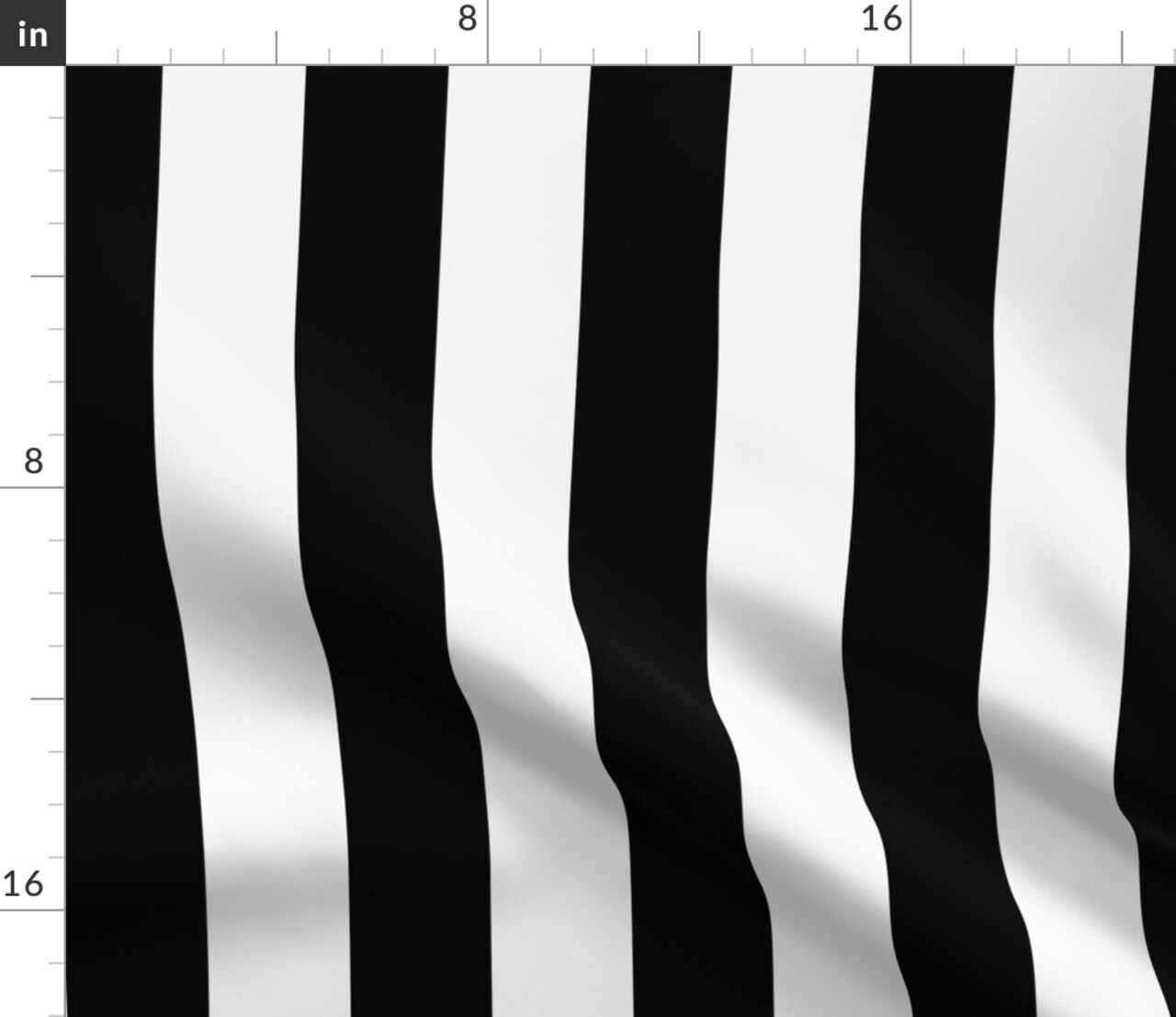 Black Stripe Vertical Stripes Black And White Carnival Halloween Goth Grunge Classic Simple Large Scale Custom Printed Fabric by Spoonflower Various Fabrics by the Yard or Fat Quarter